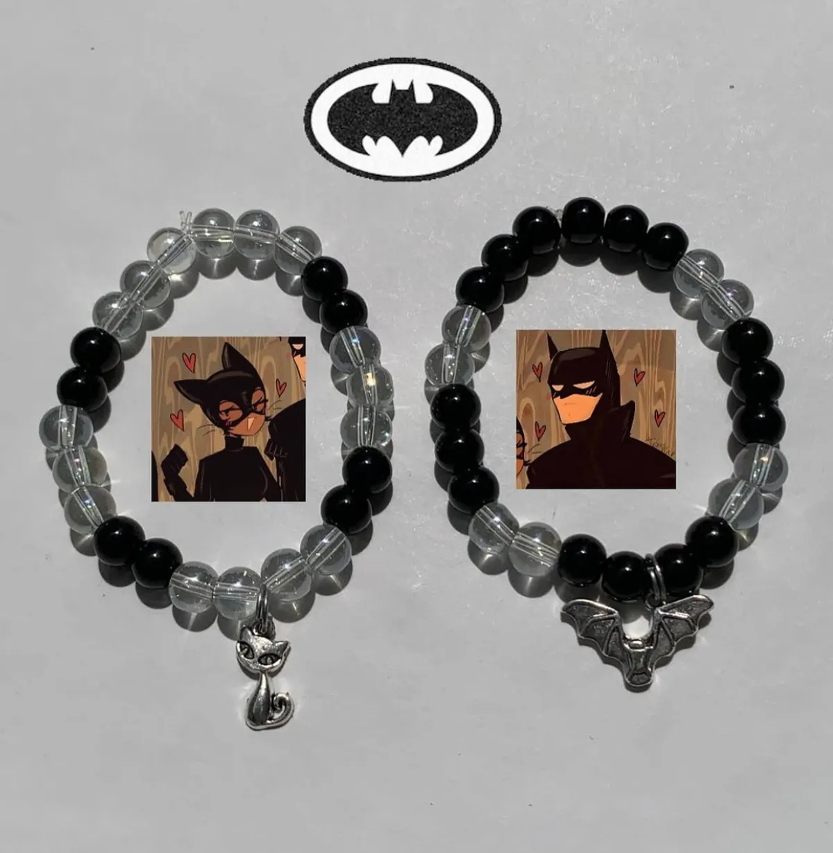 Bat Cat Themed Friendship Bracelets